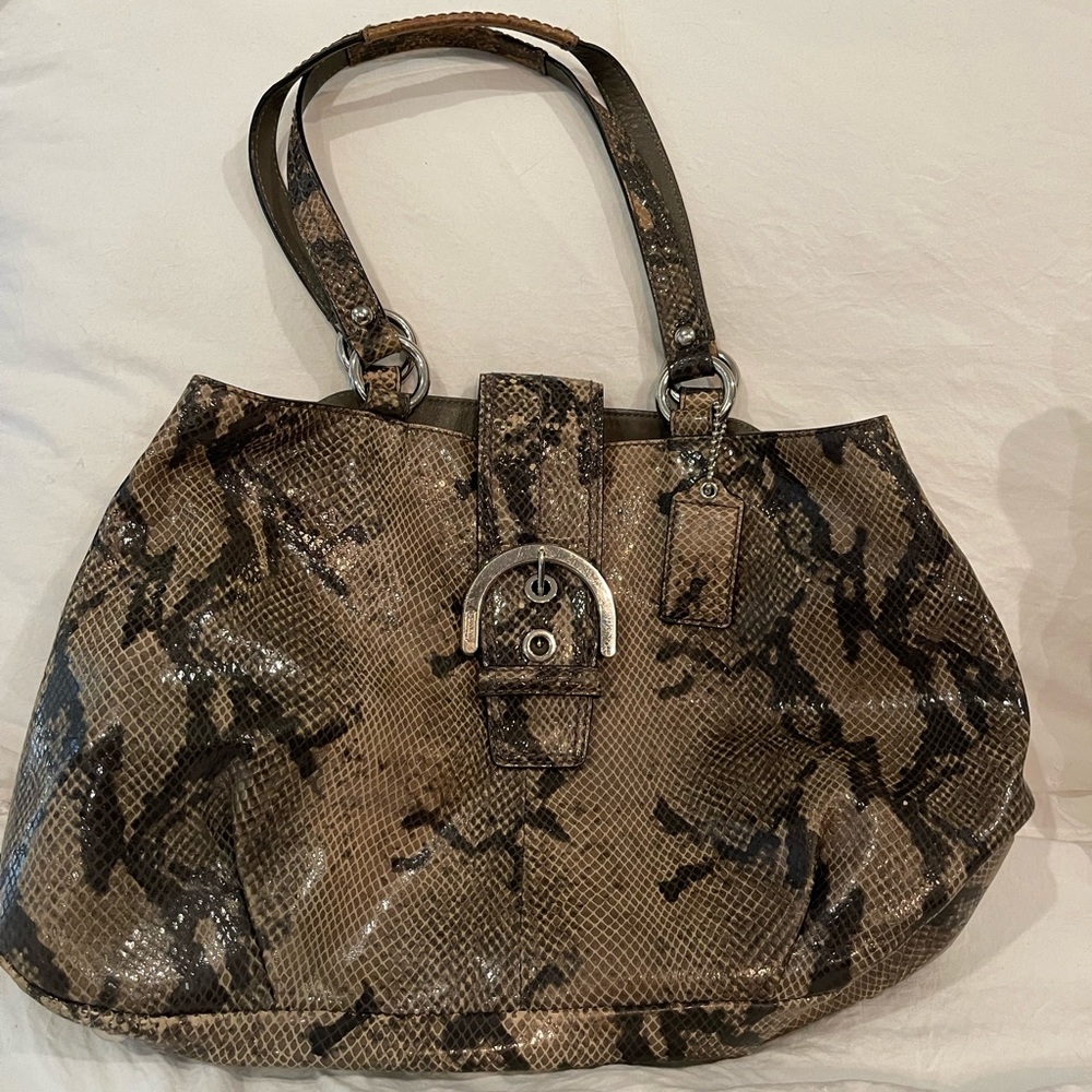 Coach viper print purse